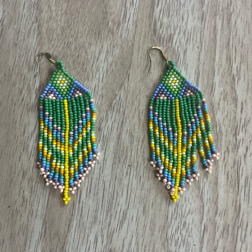 Beaded Native American earrings